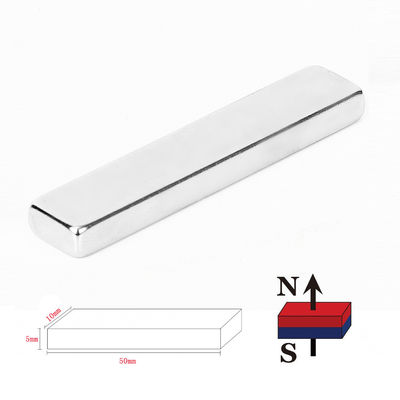 ニッケル付F50x10x5mm N48 工業用重用稀土ネオジム棒磁石