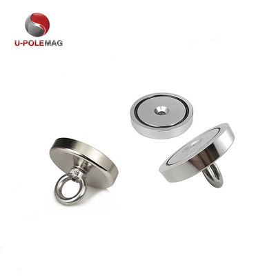 高磁力 NdFeB 釣り磁石 D80x19mm-M10 常磁場