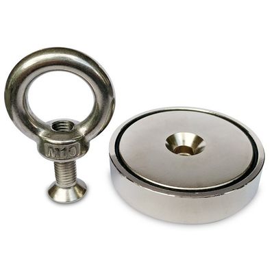 高磁力 NdFeB 釣り磁石 D80x19mm-M10 常磁場
