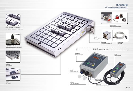 パーソナライズされたサイズ EPM 磁気作業柄 50mm ポール 電気永久磁気チャック