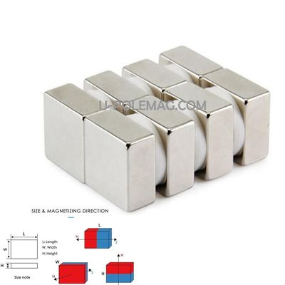 ISO9001 2000 N52 ネオジム磁石 超強 NdFeB 50x50x25mm 加工サービス