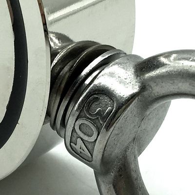 ニコニウムコーティング D75mm 880lbs 川湖狩猟のための双面釣り磁石バンドル
