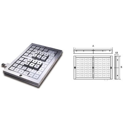 50x50mm ポール CNC 機械加工センター 滑らかな切削のための電磁常磁チャック
