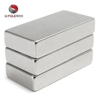 80C~220C 耐熱 N52 40x20x10 ニッケルコーティングのネオジム磁石