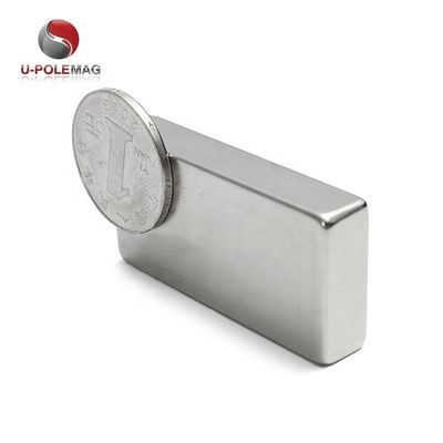 80C~220C 耐熱 N52 40x20x10 ニッケルコーティングのネオジム磁石