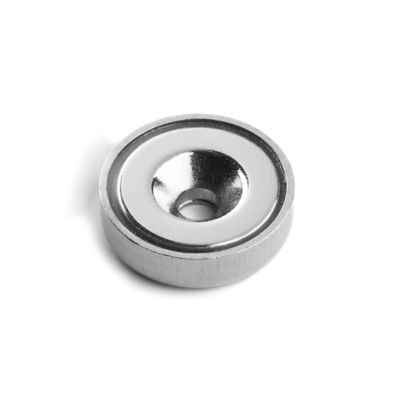 スーパーパワー 25mm カップ マグネット 孔強度約 19kg 孔 d1 5.5mm