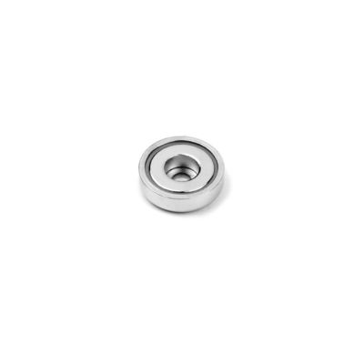 コントローバーホール NdFeBポットマグネット D16MM /- 0 許容量 ニッケル付Ni-Cu-Niコーティング