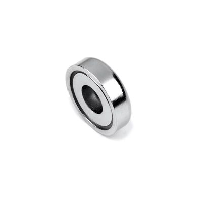 コントローバーホール NdFeBポットマグネット D16MM /- 0 許容量 ニッケル付Ni-Cu-Niコーティング