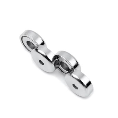 コントローバーホール NdFeBポットマグネット D16MM /- 0 許容量 ニッケル付Ni-Cu-Niコーティング