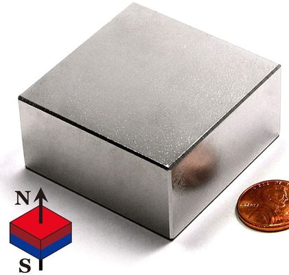 高磁気流量シンターネオジム正方形磁石ブロック パーソナライズされたグレード N35-N52