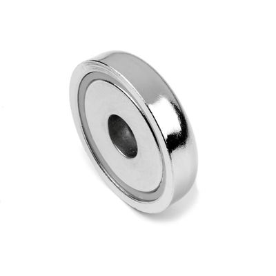32mm ネオジウムポット磁石 逆沈穴 32kg 引力容量 1.26インチ 直径