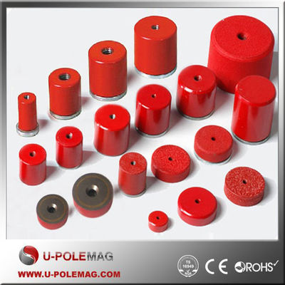 D25.4x21 Alnico Round Base カップポットマグネットとホールグレードのAlNiCoマグネット