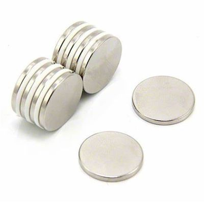 N52 1.26'x1/8' 軸用ニッケルネオジムディスク磁石