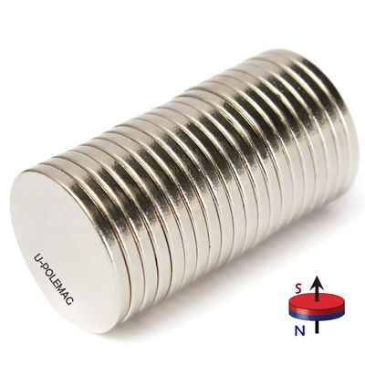Ndfeb マグネット 1.26" x 1/8" ディスク 稀土磁石 産業磁石