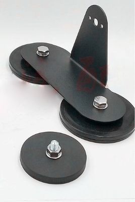 D88x8mm 丸いゴムで覆われた磁石ベース 外糸で45kgの引力 丸い形