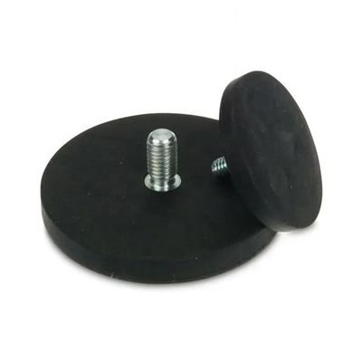 D66mm 20kgの力と耐久性のあるゴムコーティングのゴム化ネオジムポット磁石