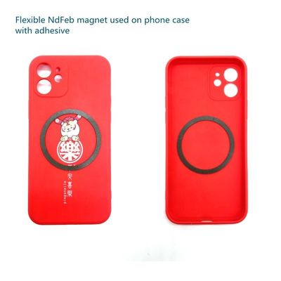iPhone用の柔らかい柔軟なネオジウム磁石ステッカー マグセーフ 無線充電パッドカバー