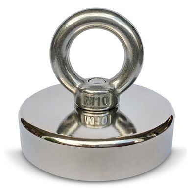 148 LBS 67 KG 引力 眼栓 D48mm と高耐性を持つ希少土のPOT磁石