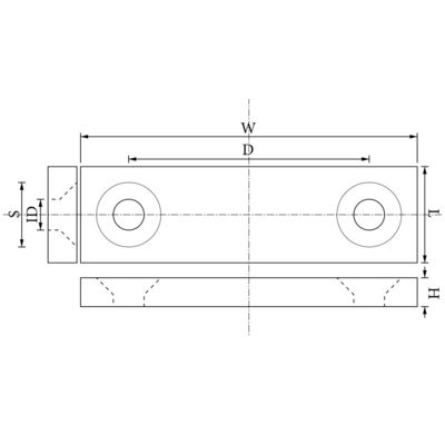 強い磁力を持つ恒久的なネオジム直角磁石 25.4 x 12.7 x 6.35 mm