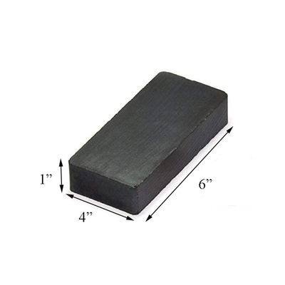 ISO9001 2000 認定 C8 6x4x1" 水ポンプ用フェライトブロックセラミック磁石 耐久性