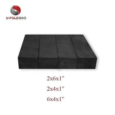 ISO9001 2000 認定 C8 6x4x1" 水ポンプ用フェライトブロックセラミック磁石 耐久性