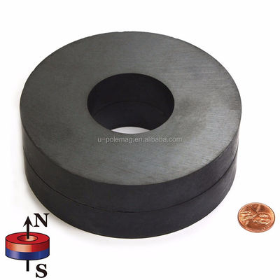 OD 115mm x ID 45mm x T20mm 恒久的な材料のC8のセラミックリング磁石