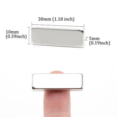 F30x10x5mm 工業磁石 N52N35 家庭用DIY用の超強い長方形の棒磁石