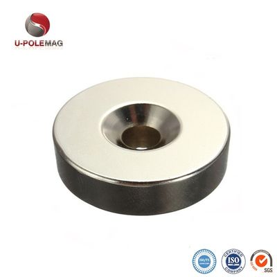 Rare Earth Hollow Circle Disc Magnet N52 Countersunk Hole 10 と ±10% 許容度がある