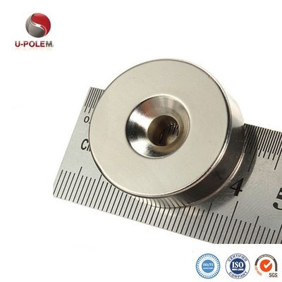 Rare Earth Hollow Circle Disc Magnet N52 Countersunk Hole 10 と ±10% 許容度がある