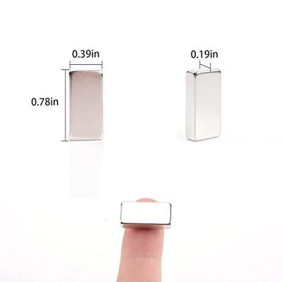 パーソナライズされた強固ブロックネオジム磁石 20mm X 10mm X 2mm マグネット 容量 ± 1%