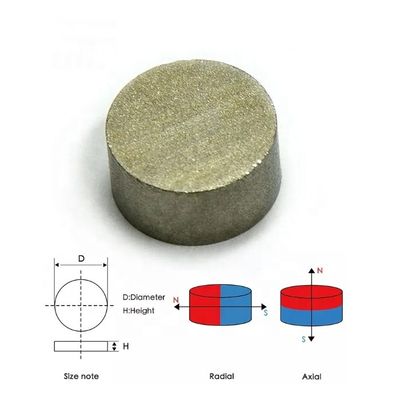 センサーシステム SmCo Disc マグネット 容量 ±10% 密度 7.3-7.5 g/cm3 高温
