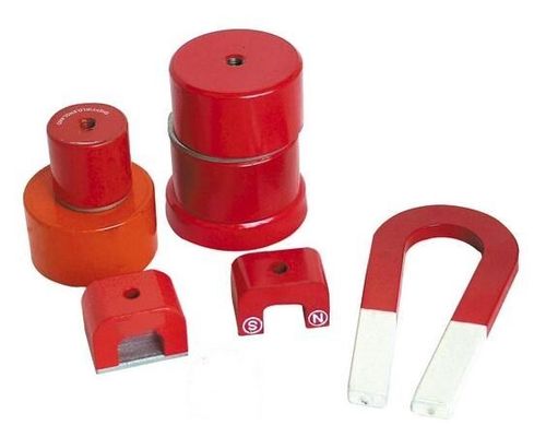 7.3g/cm3 密度 赤 青 塗り ポール U 形 馬の足の磁石 教材用